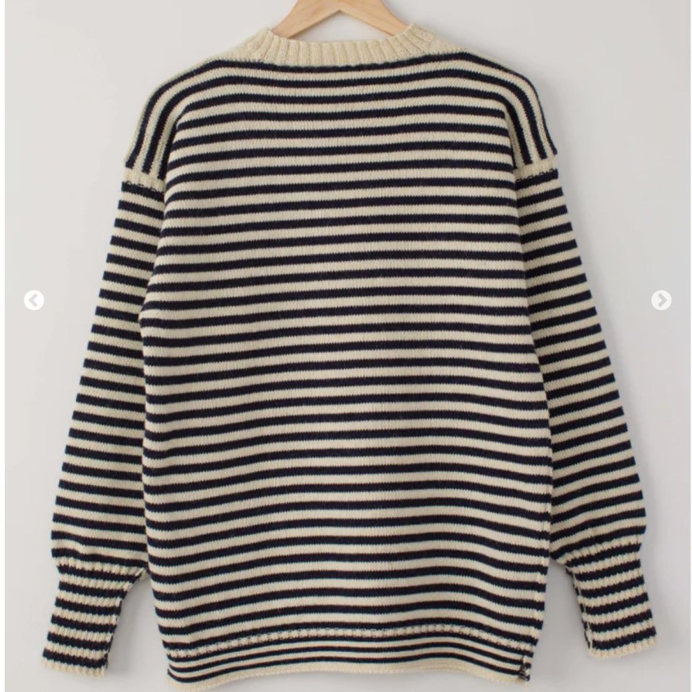 Le Tricoteur Authentic Guernsey Sweater Wool Size 44 NWOT
